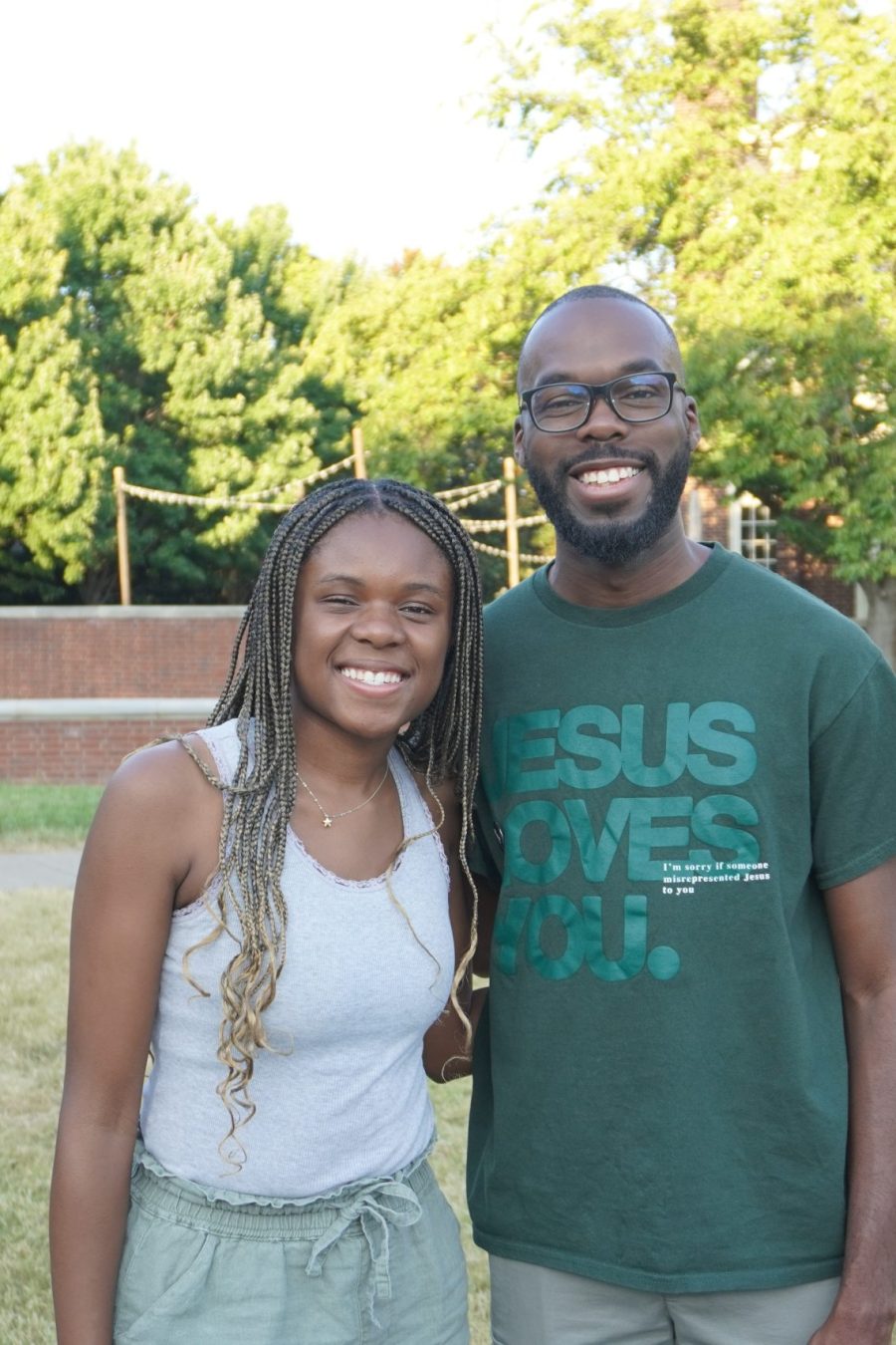 Students at the interfaith fair