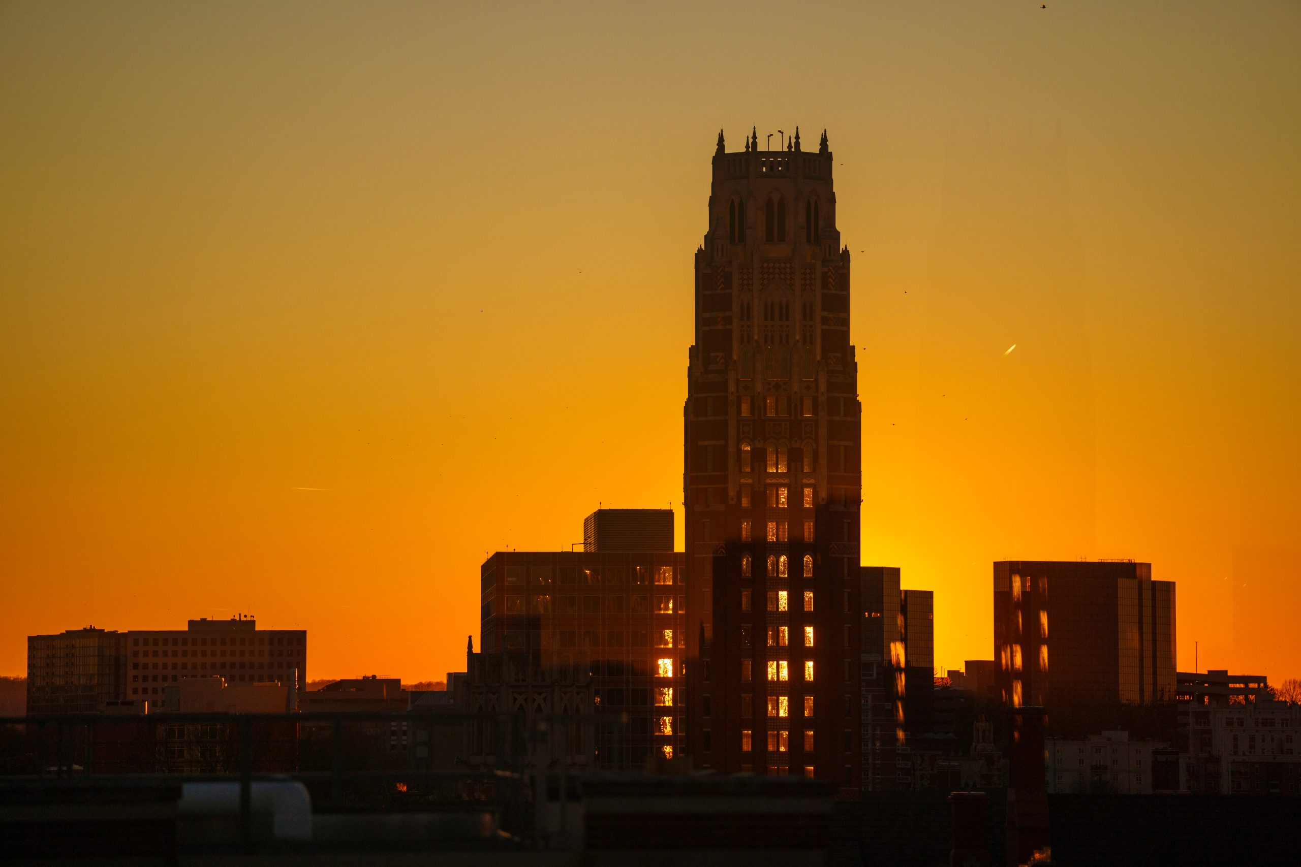 West End Tower at sunset
