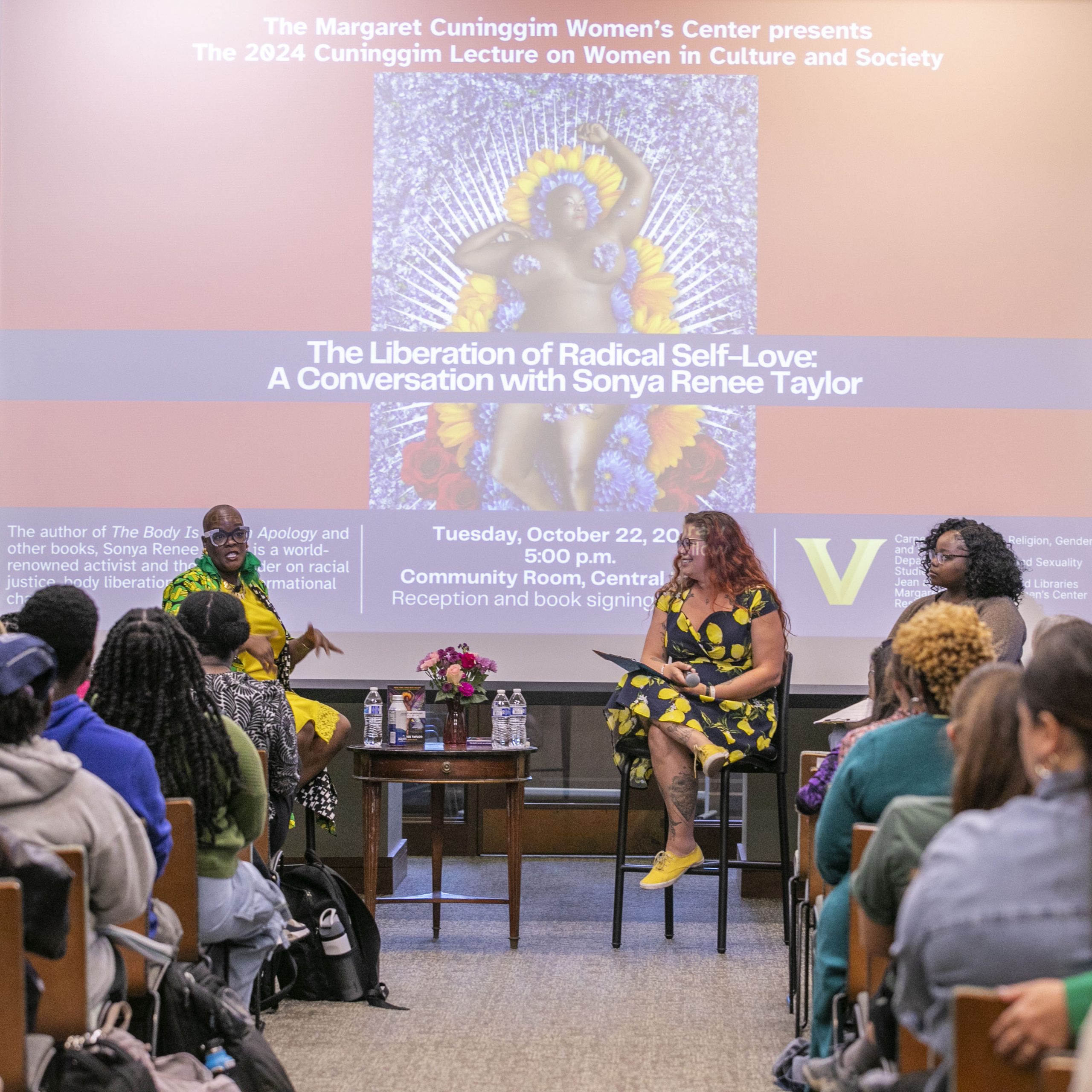 Cuninggim Lecture series- Liberation of Radical Self-Love:  A Conversation with Sonya Renee Taylor Vanderbilt University  Photo: Anne Rayner