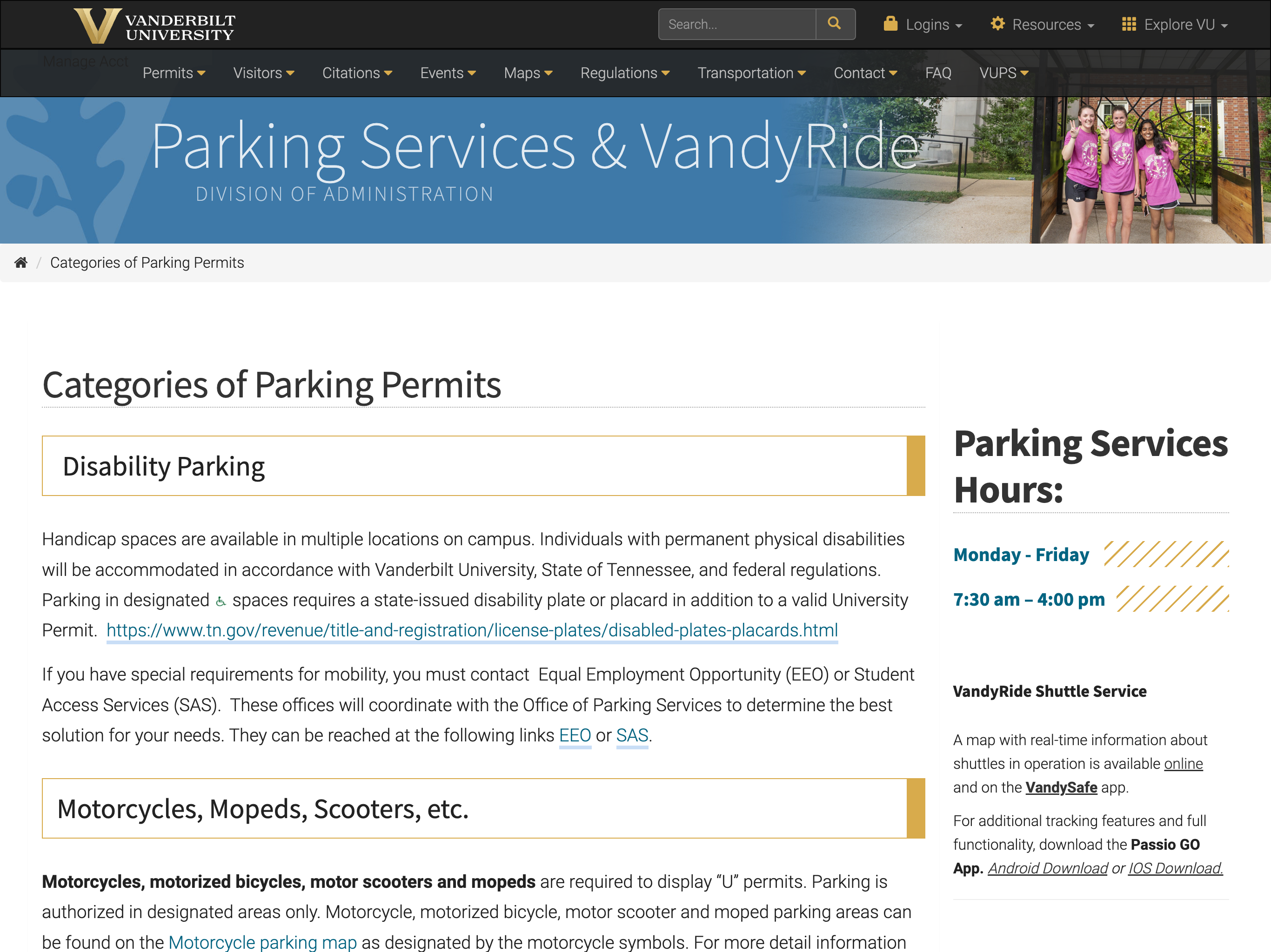 Website home page example
