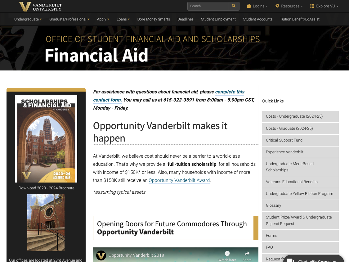 Website sub page example