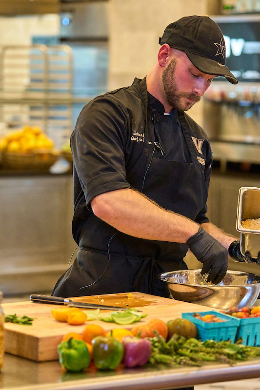 Dining staff working