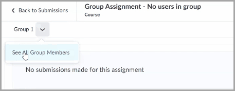 Email Group button removed in Group Assignment Evaluation for groups with no members.