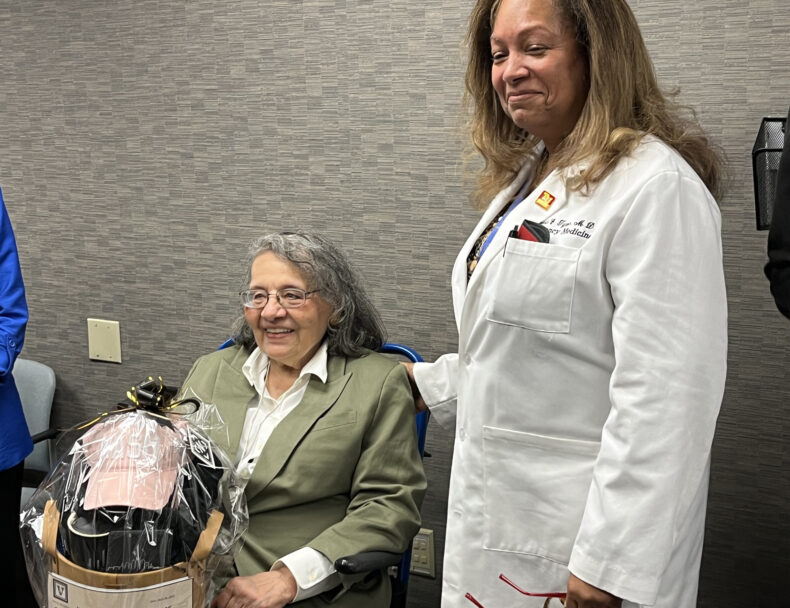 Diane Nash left, with Dorris Powell-Alexander, MD.