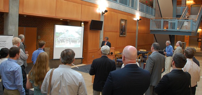 Nashville Mayor Karl Dean speaking at climate change summit June 2, 2011