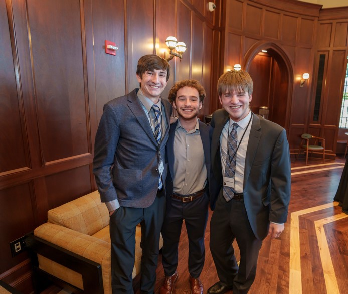 Students gather for an event