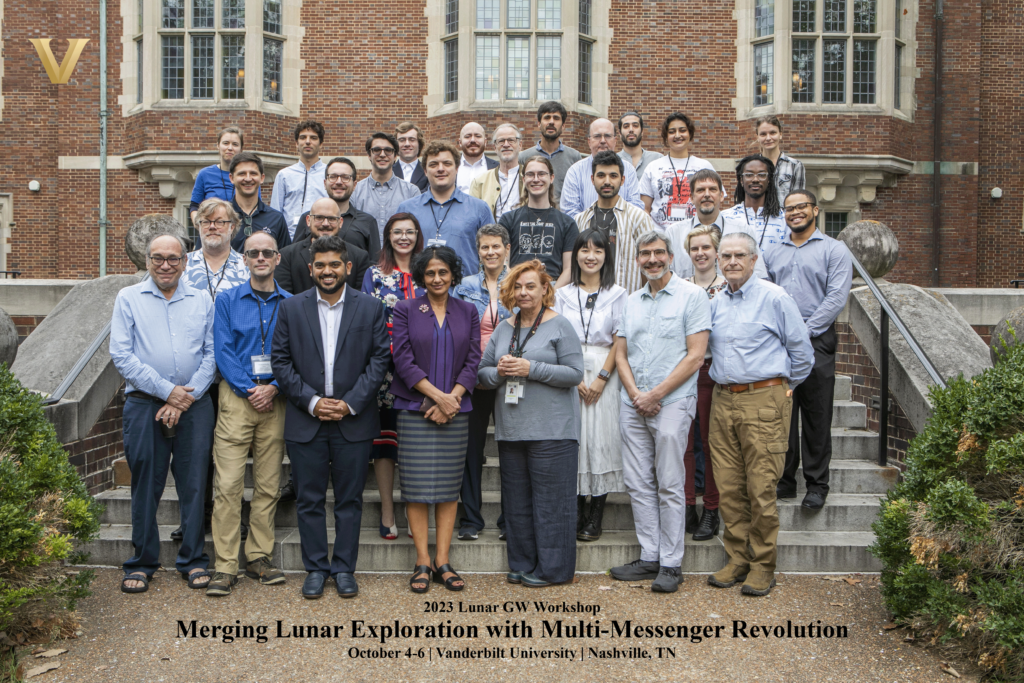 A group photo taken in front of Alumni Hall.