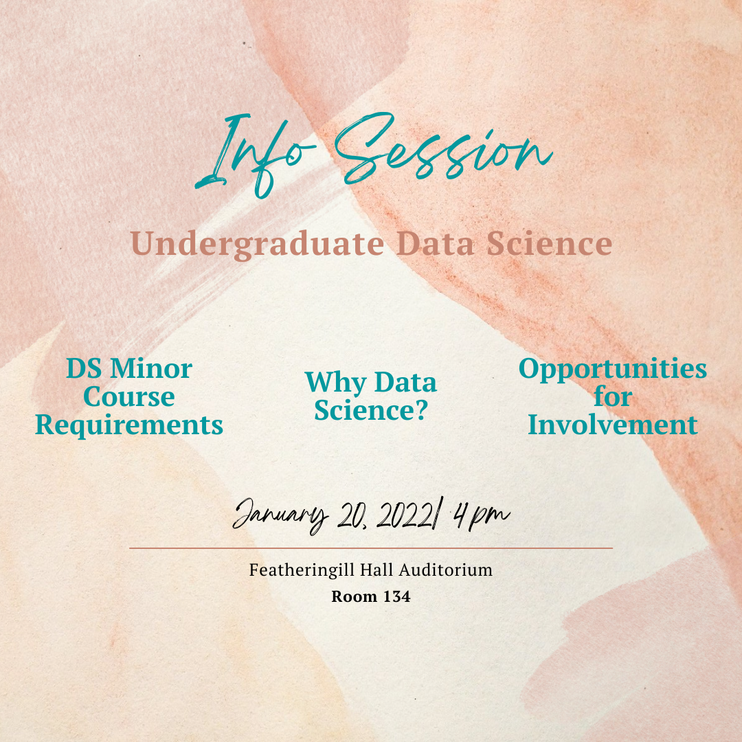 info session Jauary 20, 2022