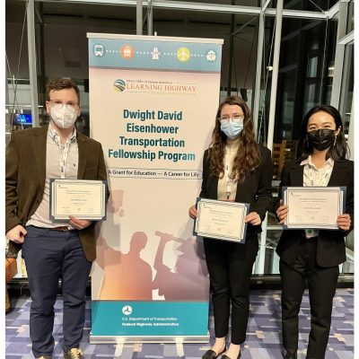Three PhD engineering students win prestigious Eisenhower transportation fellowships
