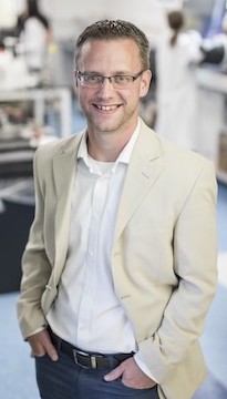 Professor Cary Pint has created a device that can harvest energy from human movement.(John Russell/Vanderbilt University)