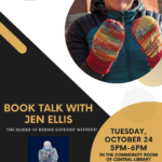 Jen Ellis Book Talk event flyer