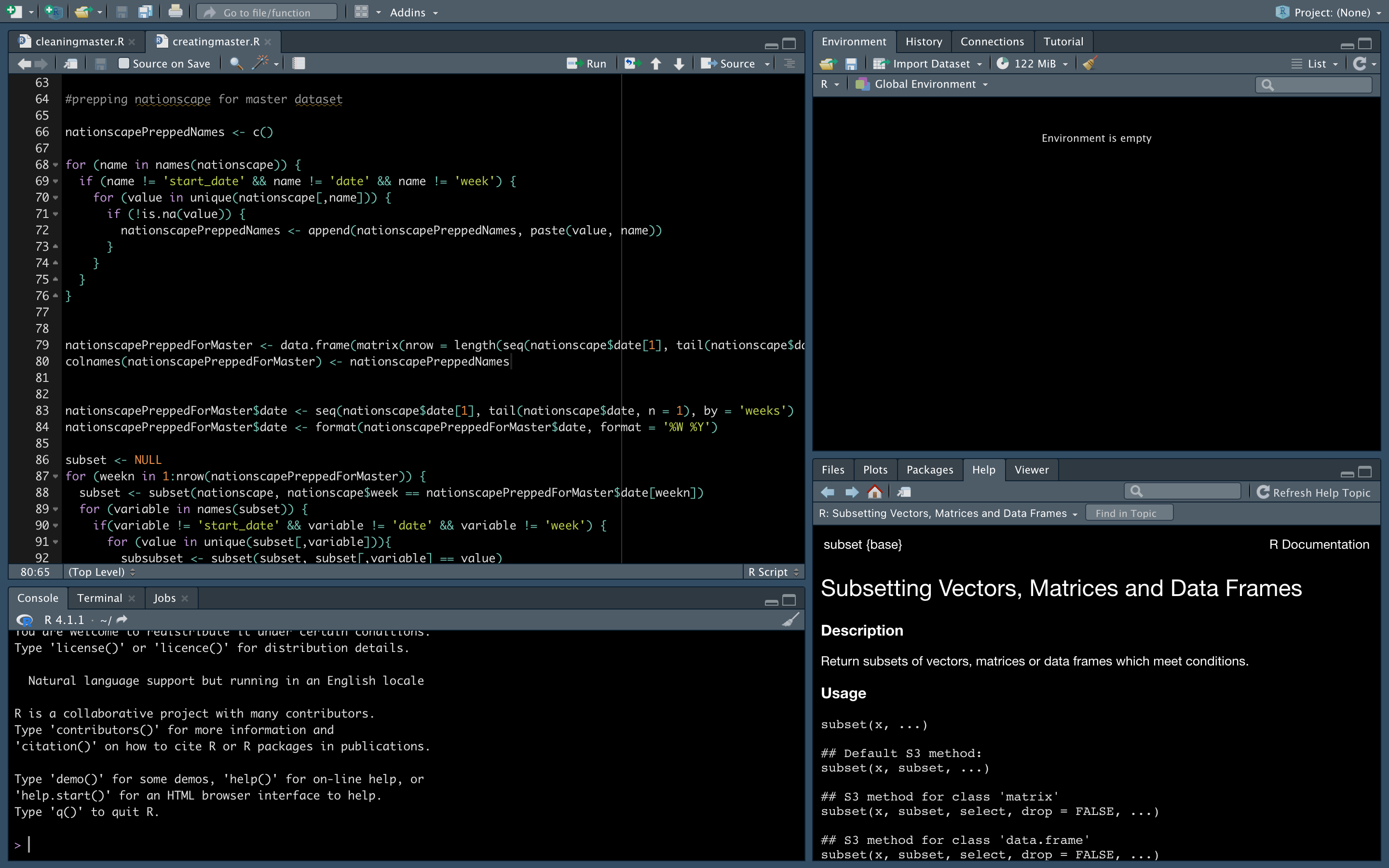 Priya Bhatt Research Image R Studio