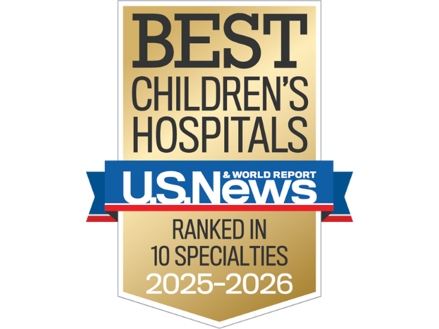 Monroe Carell is ranked in 10 specialties for 2025-2026