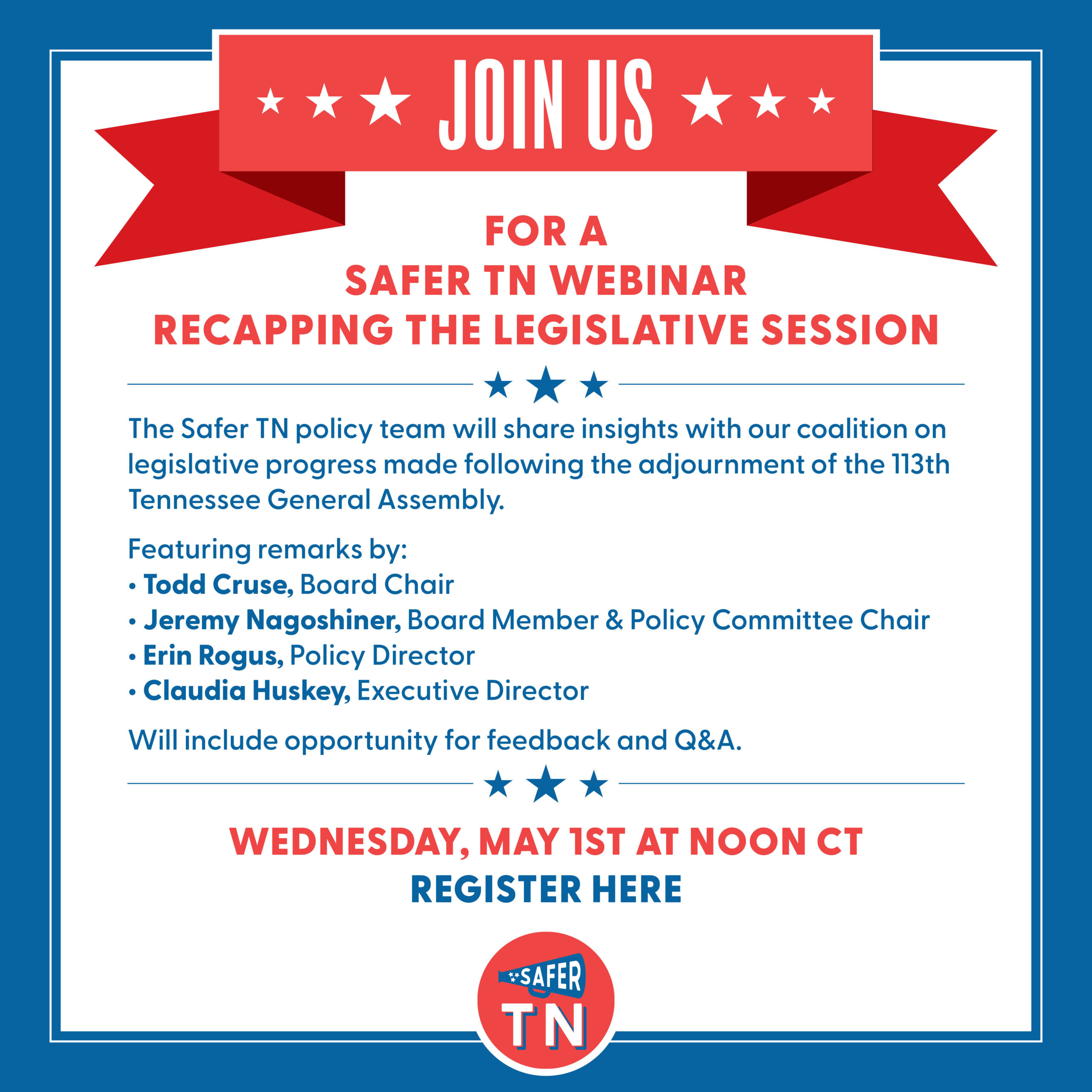 Safer TN Webinar Recapping the 2024 Legislative Session
