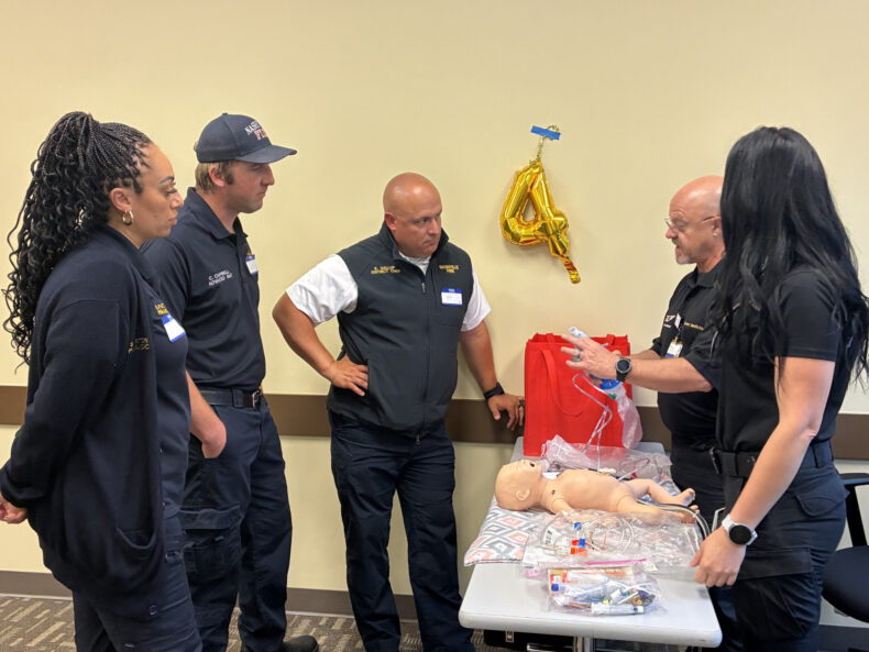 Nearly 500 paramedics and emergency medical technicians recently came to Vanderbilt to train in neonatal resuscitation practices.